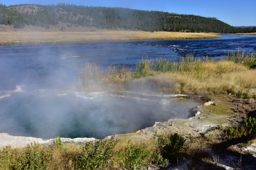 Fototapeta na wymiar Hot springs