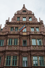 Fototapeta na wymiar Heidelberg, Deutschland: Giebel Fassade der Alten Universität