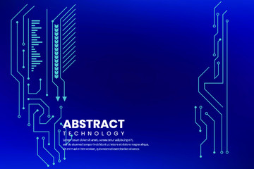 abstract technology background hud style
