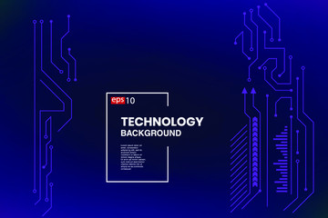 abstract technology background hud style