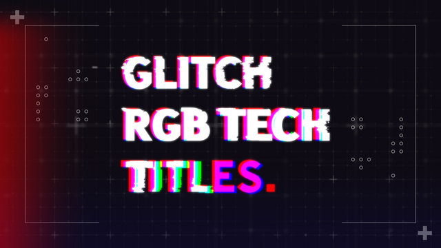 Glitch RGB Tech Titles