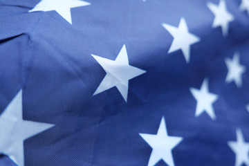 Obraz premium These are the stars of the American flag, close up