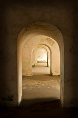 Arches in El Morro, PUerto Rico.