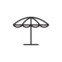 cafe umbrella icon in trendy flat style