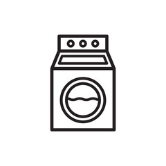 washing machine icon, flat design best washing machine icon