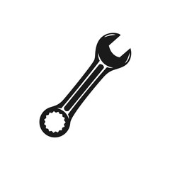 wrench vector icon in trendy flat style