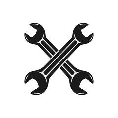 wrench vector icon in trendy flat style