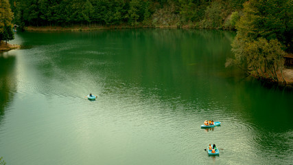 green water dam in located in an ecological park in Mexico