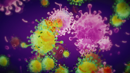 Coronavirus 2019-nCov Purple