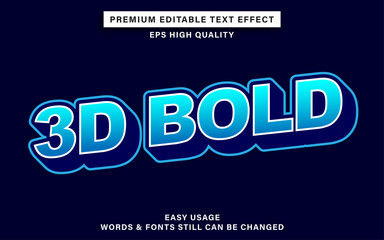 3d bold text effect