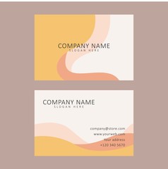 simple minimalist business card design illustration