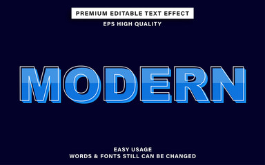 modern blue text effect