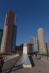 Naklejka premium Rotterdam netherlands cityscape