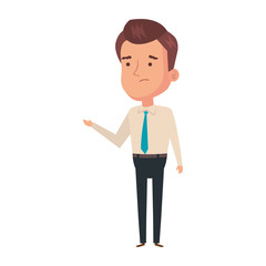 businessman elegant avatar character icon vector illustration design