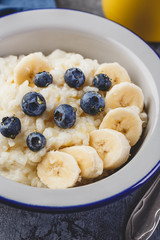 Milk rice porridge