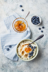 Milk rice porridge