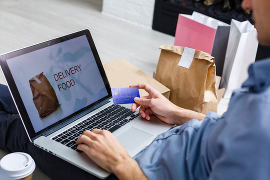 Food Products Order Online Delivery Concept