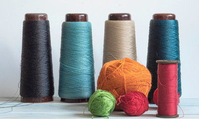 threads accessories for needlework on a sewing machine