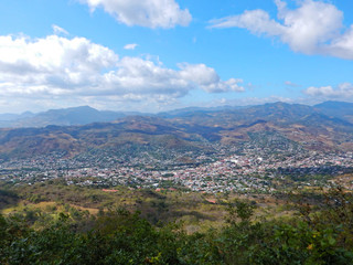 Aerial view of Matagalpa city in Nicaragua
