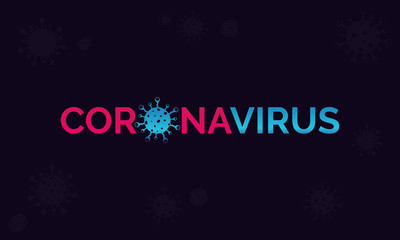Coronavirus disease (COVID-19) Typography Design. 2019-nCov / Novel Coronavirus Logo Typography Vector Template.