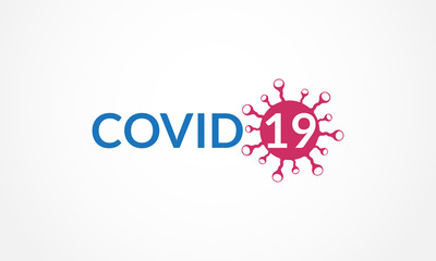 Coronavirus disease (COVID-19) Typography Design. 2019-nCov / Novel Coronavirus Logo Typography Vector Template.