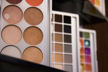 Set of make up palettes