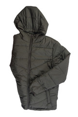 Men's jacket in a hood isolated on a white background. Windbreaker jacket © vitalily_73