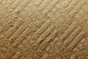 Cream detailed fabric terry cloth