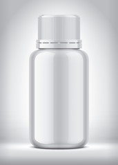 Bottle on background. Non Transparent version. 