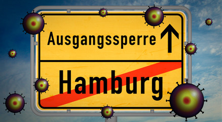 Hamburg Corona Covid-19 Ausgangssperre Pandemie Söder Virus