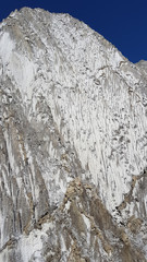 Fototapeta na wymiar salt mountain with detailed interesting ridge