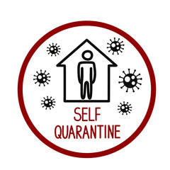 Quarantine. Stay home. Coronavirus. COVID-19. Vector illustration.