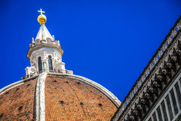 Red tiled dome of the Florence Duomo.