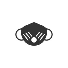 Mask prevent icon in simple design. Vector illustration