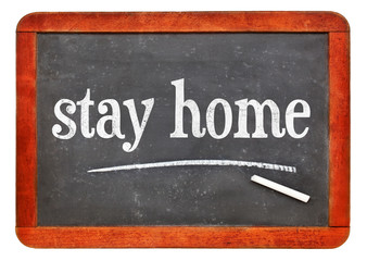 stay home reminder for coronavirus pandemic