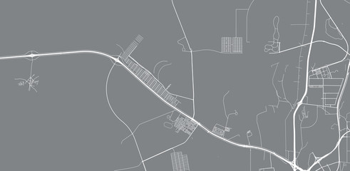 Urban vector city map of Al Shahaniya, Qatar