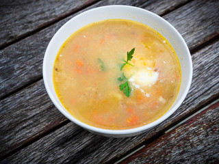 zupa ziemniaczana, ziemniaki, pietruszka, boczek