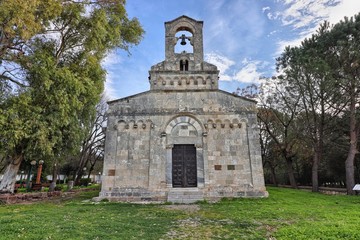 Fototapeta na wymiar Santa Maria church, Uta, Sardinia, Italy