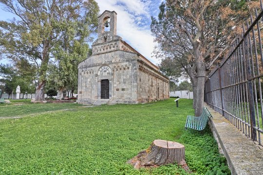 Santa Maria church, Uta, Sardinia, Italy