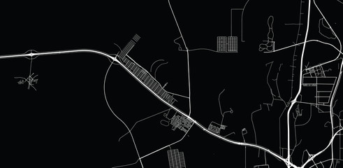 Urban vector city map of Al Shahaniya, Qatar