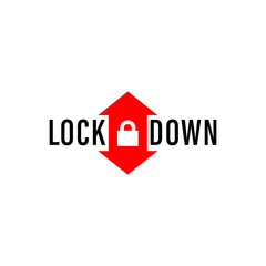 Lockdown text, infographics. Global pandemic health warning concept. novel coronavirus (2019-nCoV), covid-19, vector, logo, symbol & Background. Lockdown logo, Lockdown