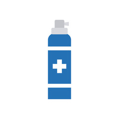Obraz premium antibacterial hand gel bottle icon, flat style
