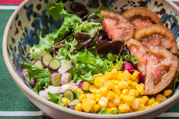 Homemade fresh salad