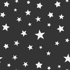 Stars seamless pattern. Star icons texture background.