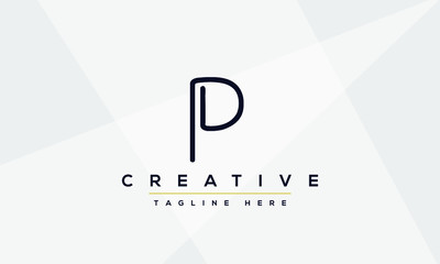 Modern elegant creative P Logo Design and template. PP icon initial Based Monogram and Letters in vector.