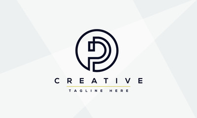 Modern elegant creative P Logo Design and template. PP icon initial Based Monogram and Letters in vector.