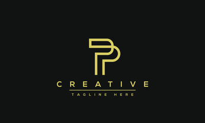 Modern elegant creative P Logo Design and template. PP icon initial Based Monogram and Letters in vector.
