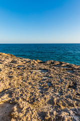 rocky soil in the area of Ayia Napa, Cyprus