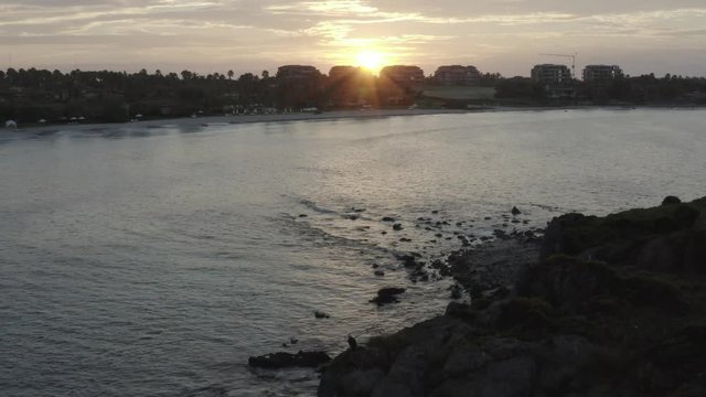 Atardecer en la playa de Punta Mita 4K
