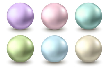 Green, golden, blue, pink, purple glossy sphere.